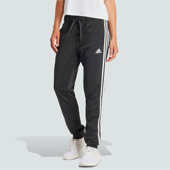 🆕 adidas Women's Primegreen Essentials WarmUp Slim Tapered 3-Stripes Track Pants - Picture 2 of 16